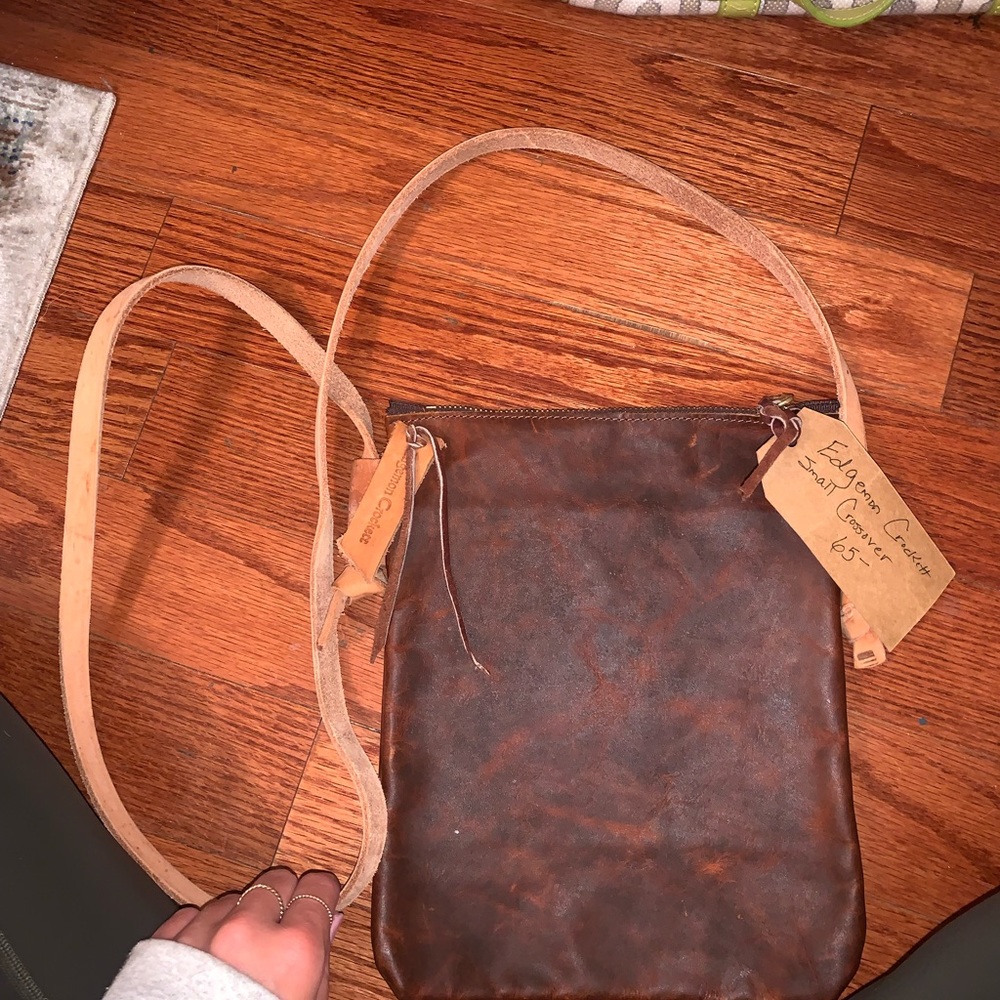 Custom real leather Edgman Crocket purse.